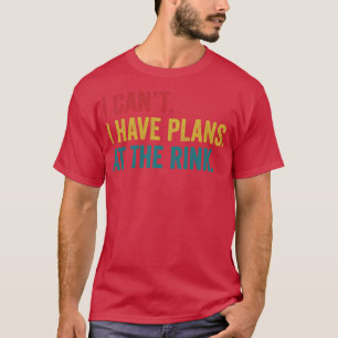 T-shirt Le Joueur De Hockey Sur Glace Planifie À La patino