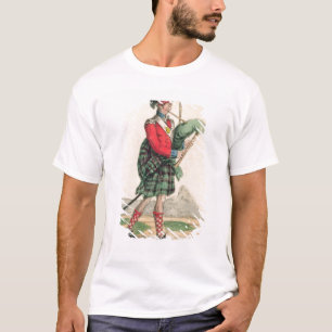 T-shirt Le joueur de pipeau écossais