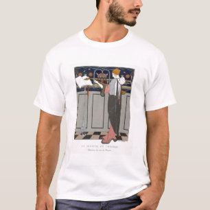 T-shirt Le joueur de Theorbo, conception pour un manteau