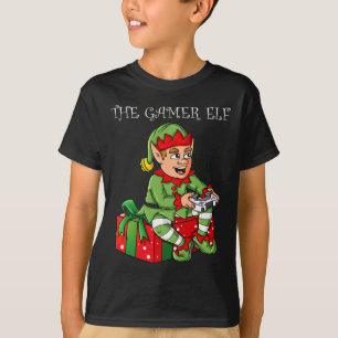 T-shirt Le Joueur Elf amusant Noël Garçons Enfants Ados Jo