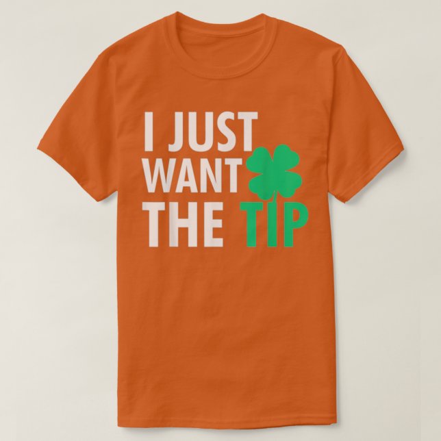 T-shirt Le Jour de la Saint Patrick De Bartender Drôle Jus (Design devant)