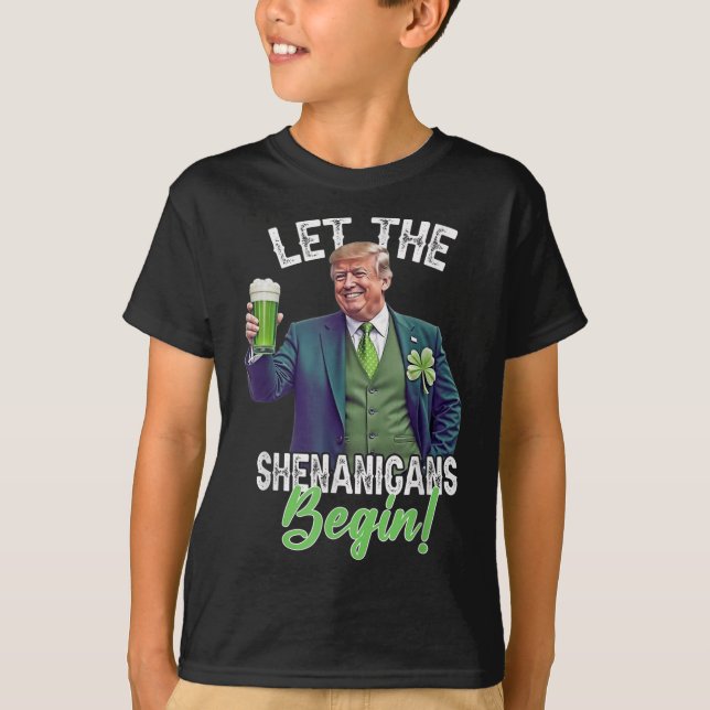T-shirt Le Jour de la Saint Patrick laisse les Shenanigans (Devant)