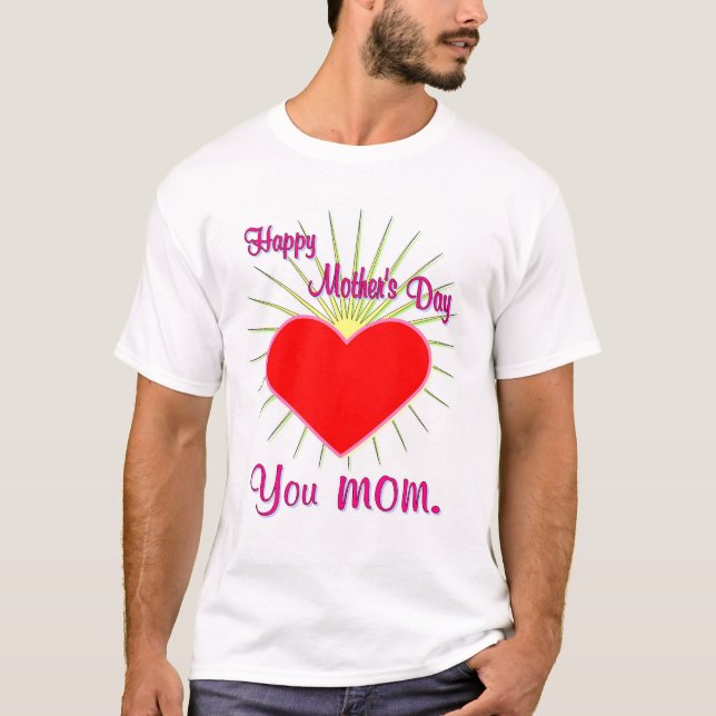 T-shirt Le jour de mère heureux (Devant)