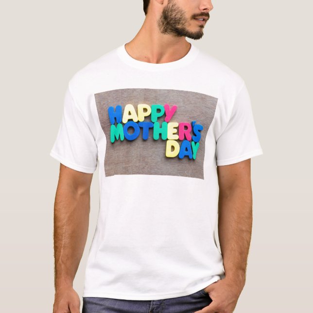 T-shirt Le jour de mère heureux (Devant)