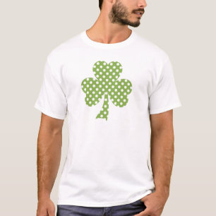T-shirt Le jour de Patrick de pois de trèfle de shamrock