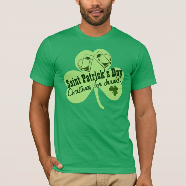T-shirt Le jour de St Patrick drôle (Devant)