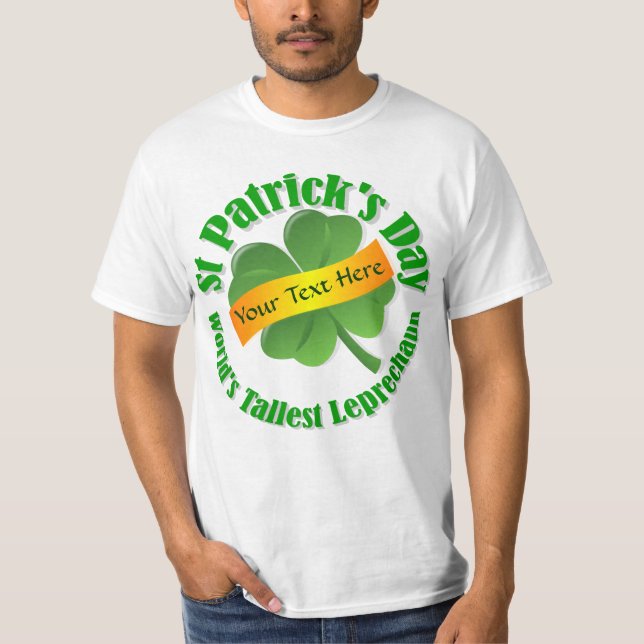 T-shirt Le jour de St Patrick du lutin le plus grand du (Devant)