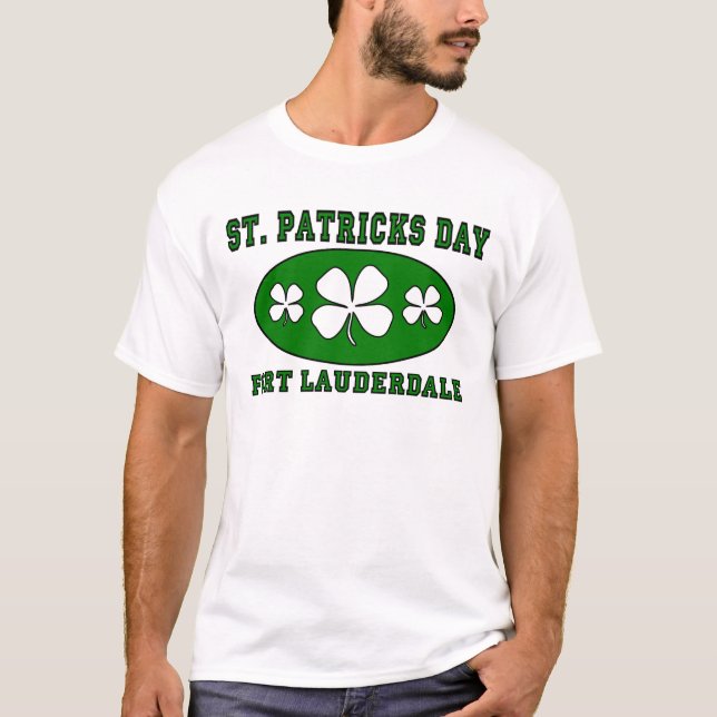 T-shirt Le jour de St Patrick - Fort Lauderdale (Devant)