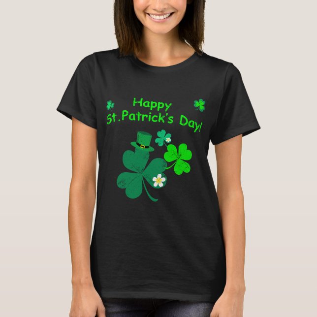 T-shirt Le jour de St Patrick heureux ! (Devant)