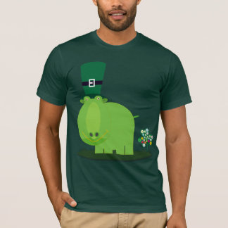 T-shirt Le jour de St Patrick : HIPPOPOTAME vert