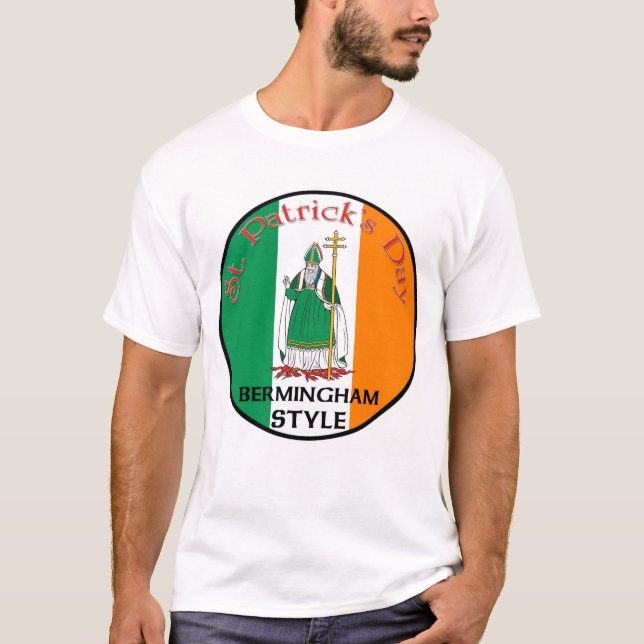T-shirt Le jour de St Patrick - style de Bermingham (Devant)