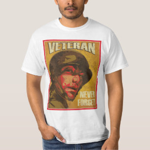 T-shirt Le jour de vétéran - vétéran - n'oublient jama