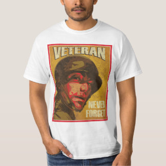 T-shirt Le jour de vétéran - vétéran - n'oublient jamais