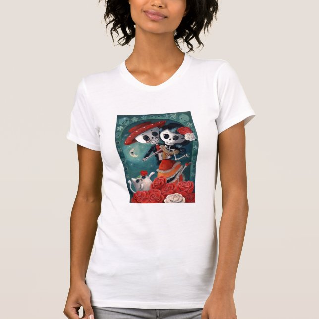 T-shirt Le Jour des amateurs de squelettes morts (Devant)
