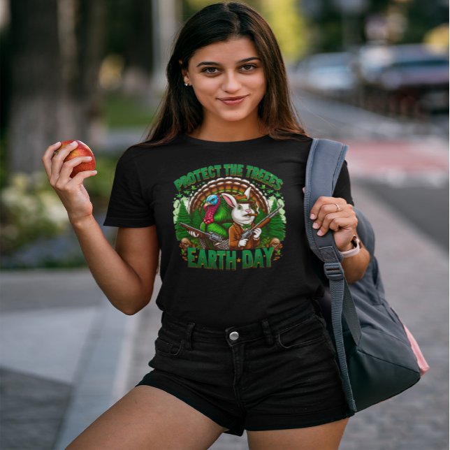 T-shirt Le jour des terres sauvage des lapins blancs (Créateur téléchargé)