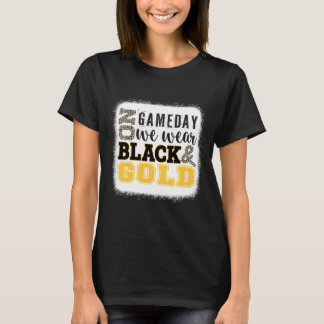 T-shirt Le jour du match de football, portez de l'or et du