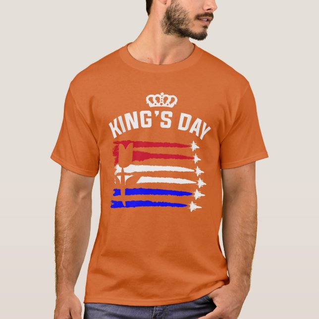 T-shirt Le jour du roi Koningsdag Holland (Devant)