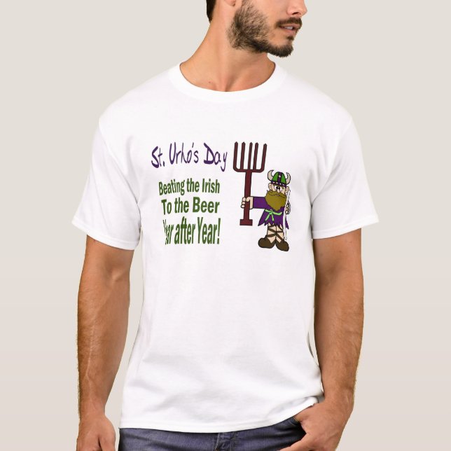 T-shirt Le jour d'Urho de saint - battre les Irlandais