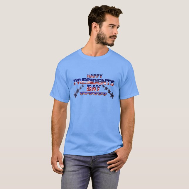 T-shirt Le jour Etats-Unis 2018 du président heureux (Devant entier)