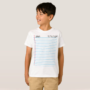 T-shirt Le jour passé de la chemise de signature d'école