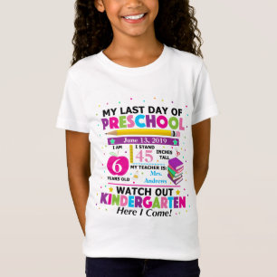 T-Shirt Le jour passé de l'école maternelle badine le