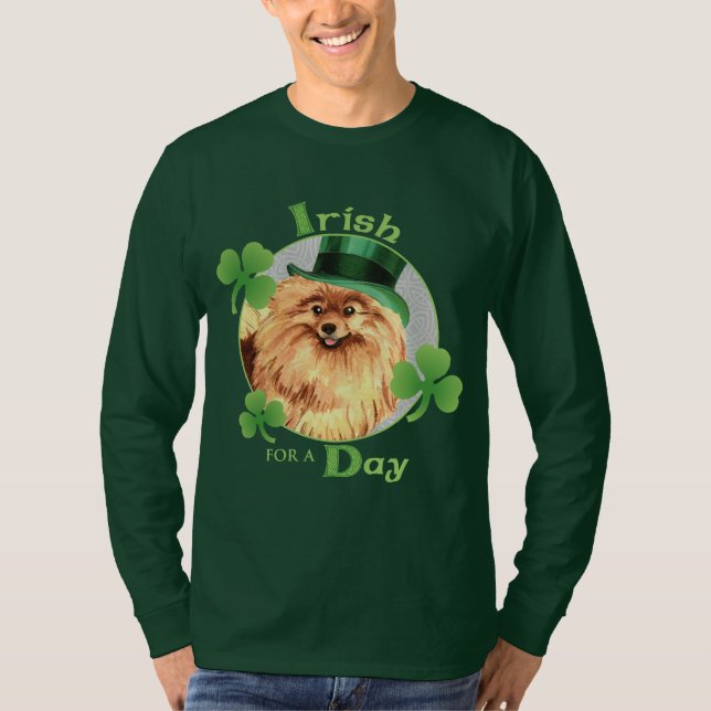 T-shirt Le jour Pomeranian de St Patrick (Devant)