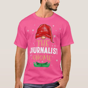 T-shirt Le journaliste Gnome Family Coratching Christmas O