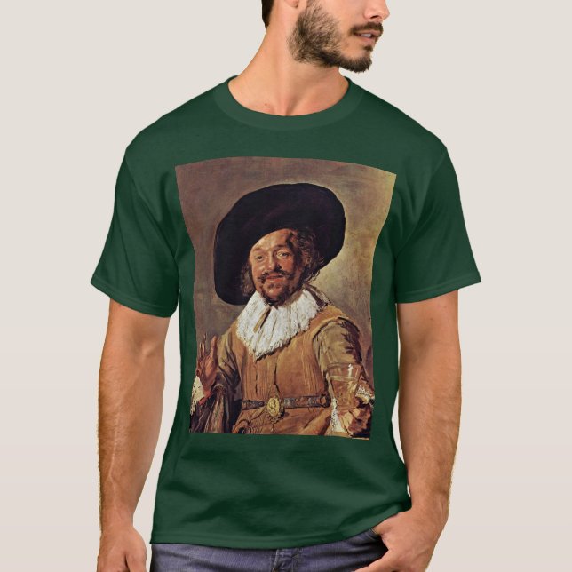 T-shirt Le joyeux buveur. Par Frans Hals (Devant)