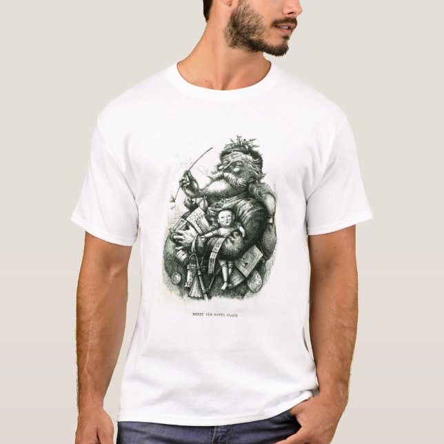 T-shirt Le joyeux vieux père noël (Devant)