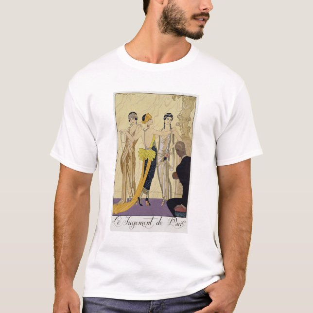 T-shirt Le jugement de Paris, 1920-30 (copie de pochoir) (Devant)