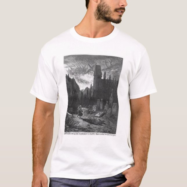 T-shirt Le juif errant dans le cimetière (Devant)