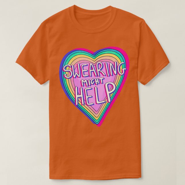 T-shirt Le jurage pourrait aider 2 Fourre-tout (Design devant)