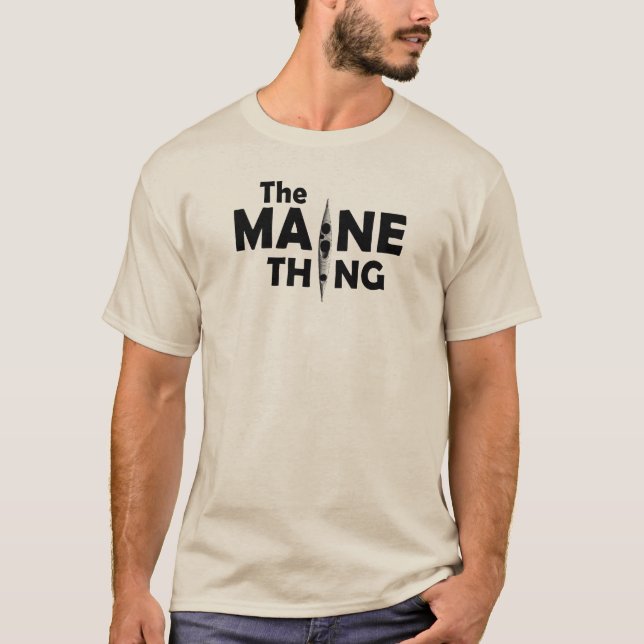 T-shirt Le Kayak Est La Chose Du Maine (Devant)