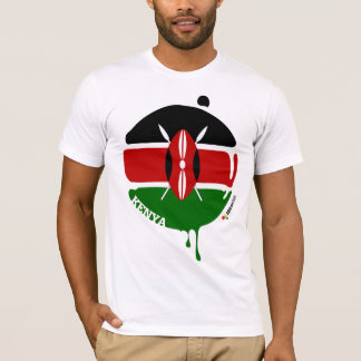 T-shirt Le Kenya laisse tomber la pièce en t