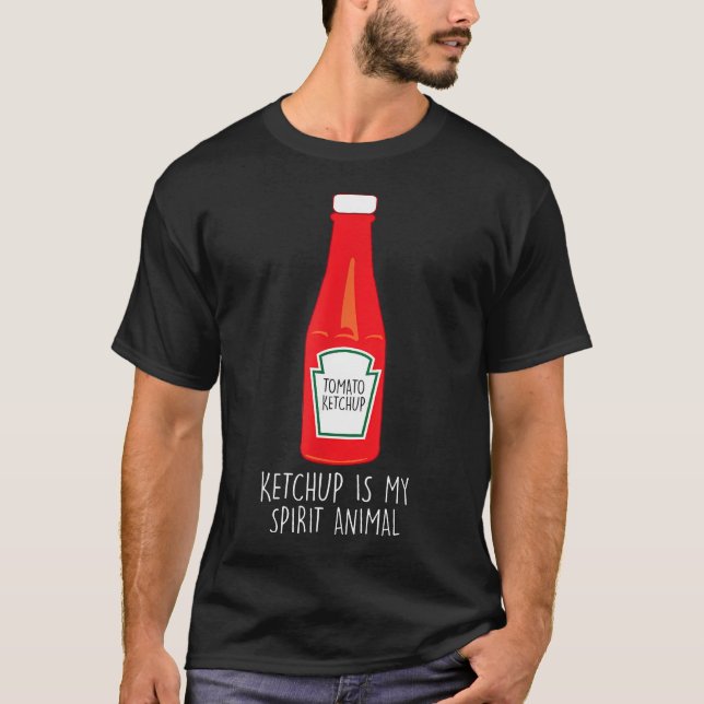 T-shirt Le ketchup drôle est mon esprit (Devant)