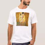 T-shirt Le Kiss Gustav Klimt<br><div class="desc">Peintre autrichien impérial Gustav Klimt, chef-d'oeuvre : La peinture de Kiss</div>