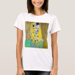 T-shirt Le Kiss, Gustav Klimt<br><div class="desc">Gustav Klimt (14 juillet 1862 - 6 février 1918) était un peintre symboliste autrichien et l'un des membres les plus importants du mouvement de sécession de Vienne. Klimt est réputé pour ses peintures, ses peintures murales, ses croquis et autres objets d'art. En plus de ses oeuvres figuratives, qui comprennent des...</div>