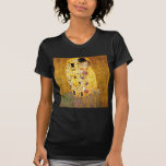 T-shirt Le Kiss Gustav Klimt<br><div class="desc">Peintre autrichien impérial Gustav Klimt, chef-d'oeuvre : La peinture de Kiss</div>