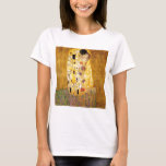 T-shirt Le Kiss Gustav Klimt<br><div class="desc">Peintre autrichien impérial Gustav Klimt, chef-d'oeuvre : La peinture de Kiss</div>
