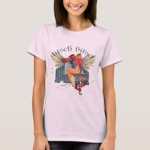 T-shirt Le Kitsch Bitsch : Pin De Tatouage Fly Girl