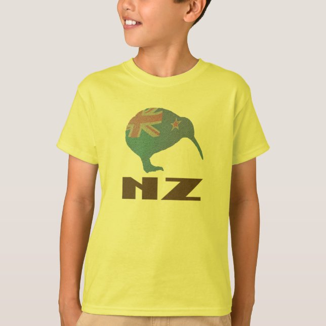 T-shirt Le kiwi de la Nouvelle Zélande badine la chemise (Devant)