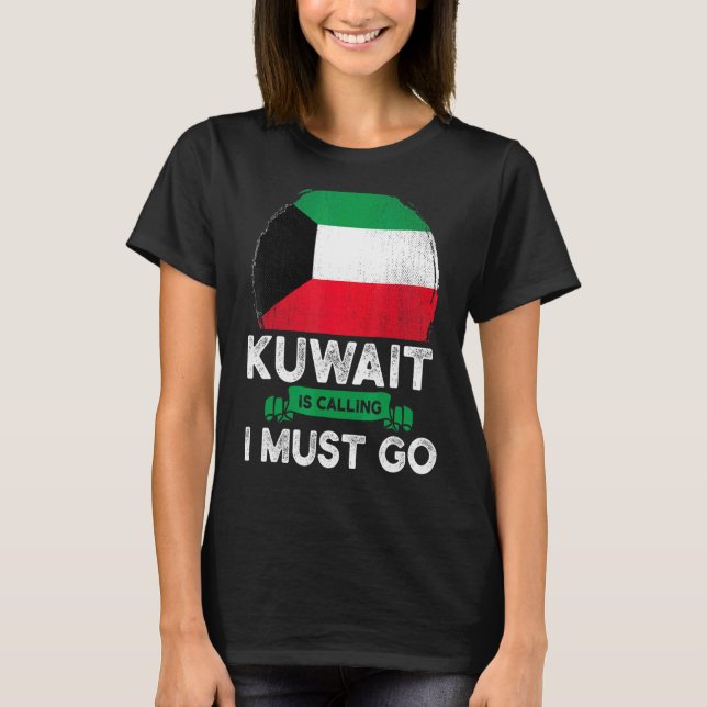 T-shirt Le Koweït Dit Que Je Dois Aller Aux Racines Du Pat (Devant)