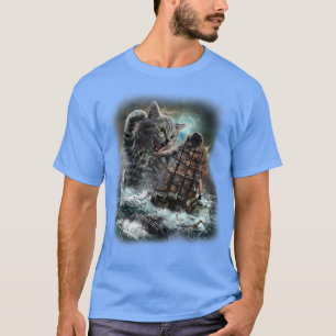T-shirt Le Kraken est un monstre marin légendaire de chats