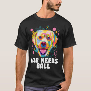 T-shirt Le Lab A Besoin D'Un Thème D'Humour Chien Chien Pa