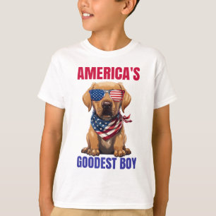 T-shirt Le Labrador le plus gentil d'Amérique