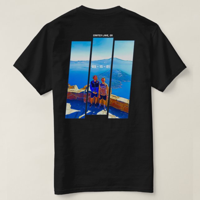 T-shirt Le lac Crater d'Elijah (Design dos)