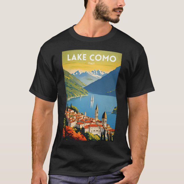 T-shirt Le lac de Côme (Devant)