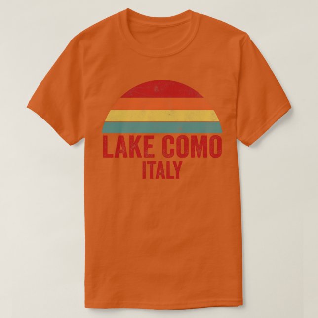 T-shirt Le lac de Côme Italie (Design devant)