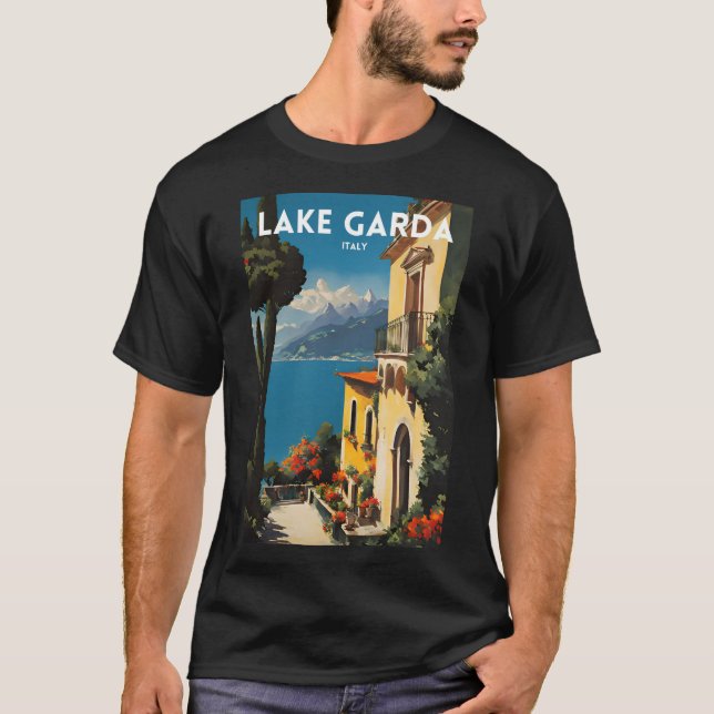T-shirt Le lac de Garde (Devant)