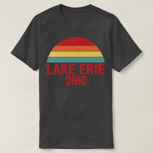 T-shirt Le lac Erie Ohio (Design devant)